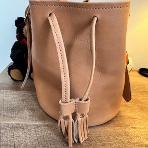 KMM Natural Essex Bucket Bag, Full Size, Pristine!
